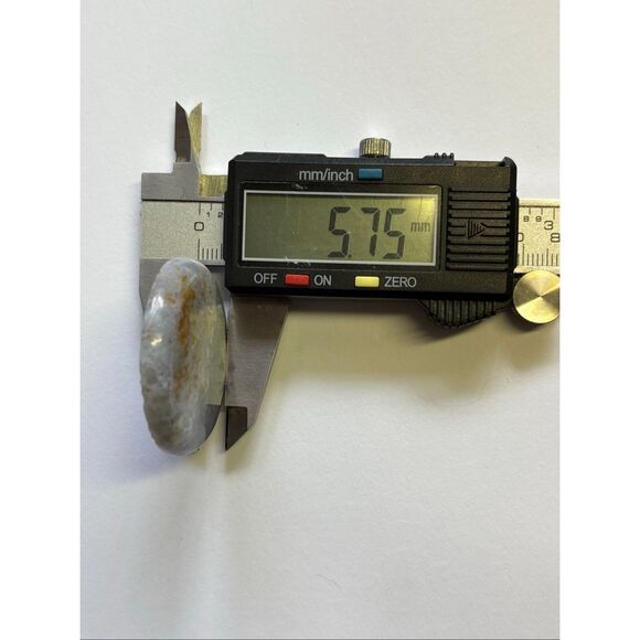 Chalcedony Cabochon, Natural Stone, 40 mm round, Unique - Picture 7 of 7